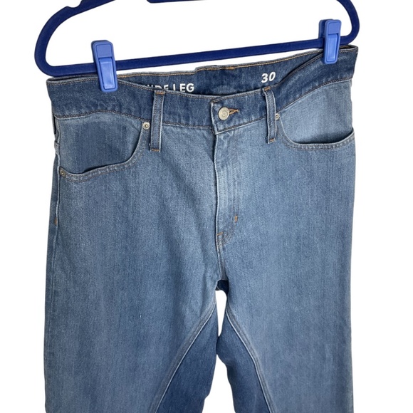 J. Crew Slim Wide-Leg Jean in Medium Indigo Patchwork Wash - Picture 6 of 11